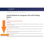 Joomla Module for Instagram Chat with Floating Button